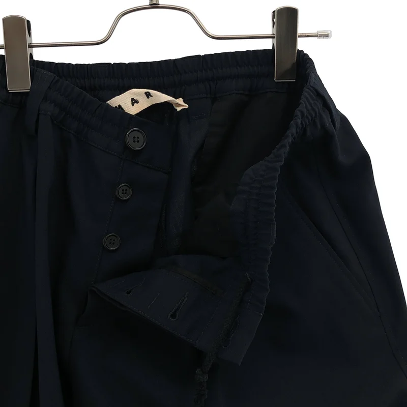 MARNI / マルニ | 2022SS | ウールギャバジン テーパードシャーリングパンツ | 48 | メンズ