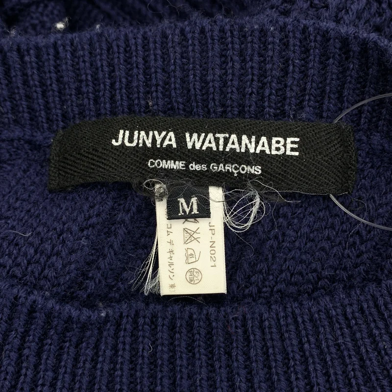 JUNYA WATANABE COMME des GARCONS / ジュンヤワタナベ | ウール ボックスシルエット ノースリーブ ニット | M | レディース