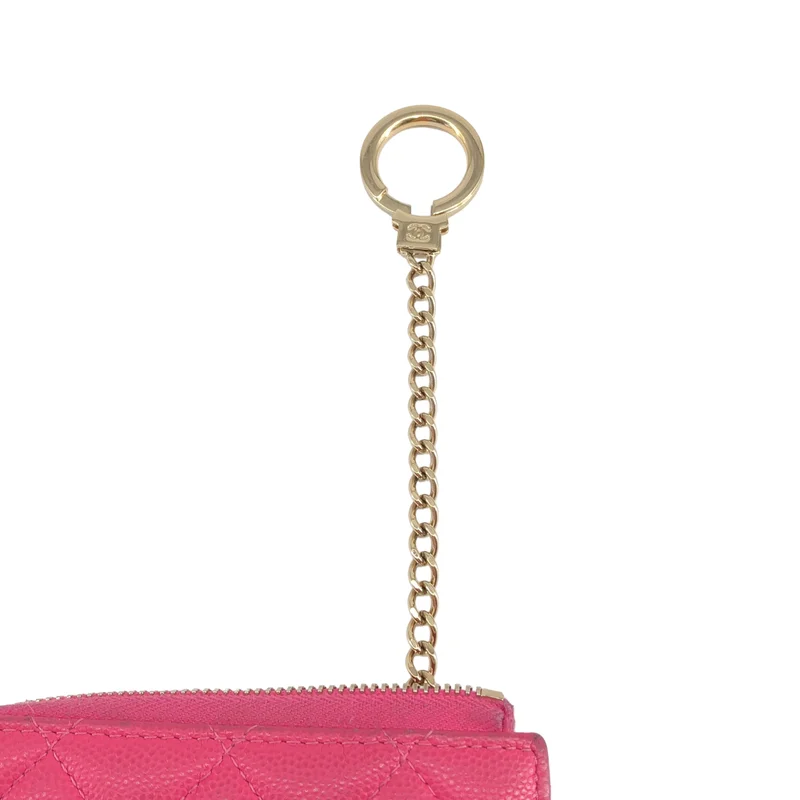 CHANEL / シャネル | マトラッセ キャビアスキン キーケース |