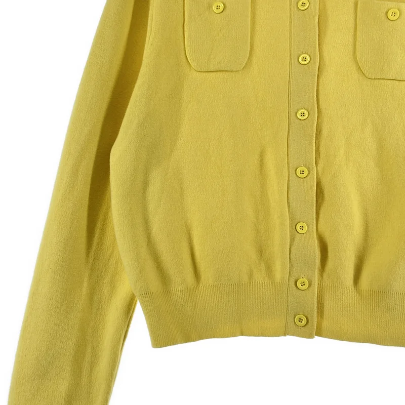 CABaN / キャバン | コットンカシミヤ クルーネックカーディガン | XS | レディース