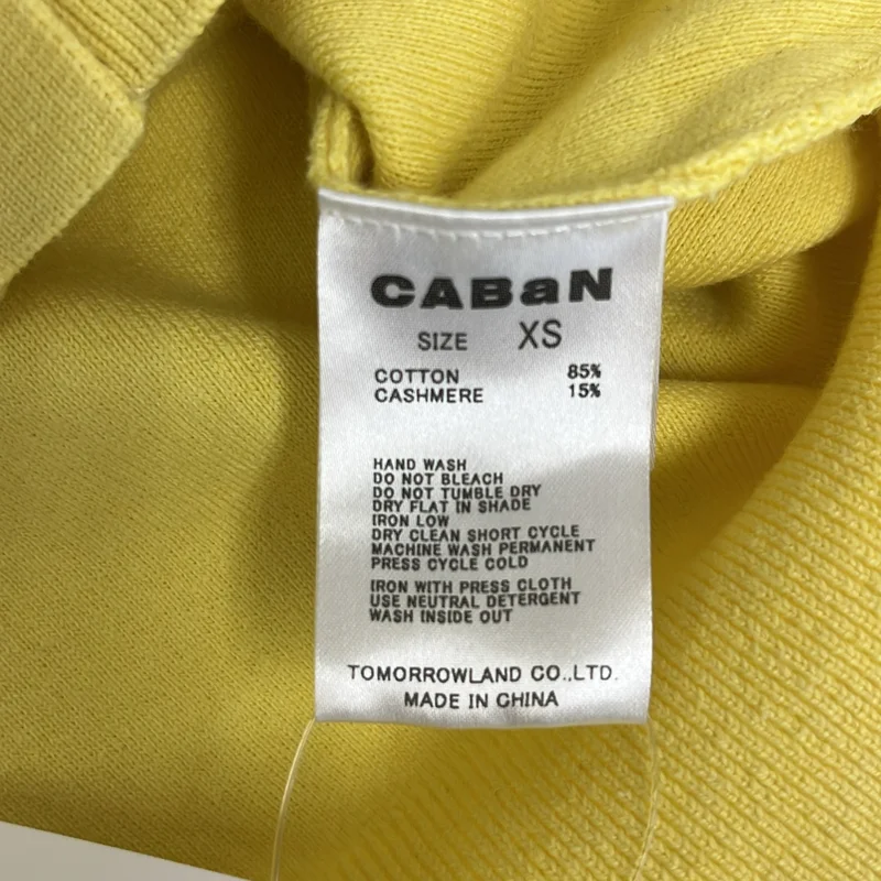 CABaN / キャバン | コットンカシミヤ クルーネックカーディガン | XS | レディース