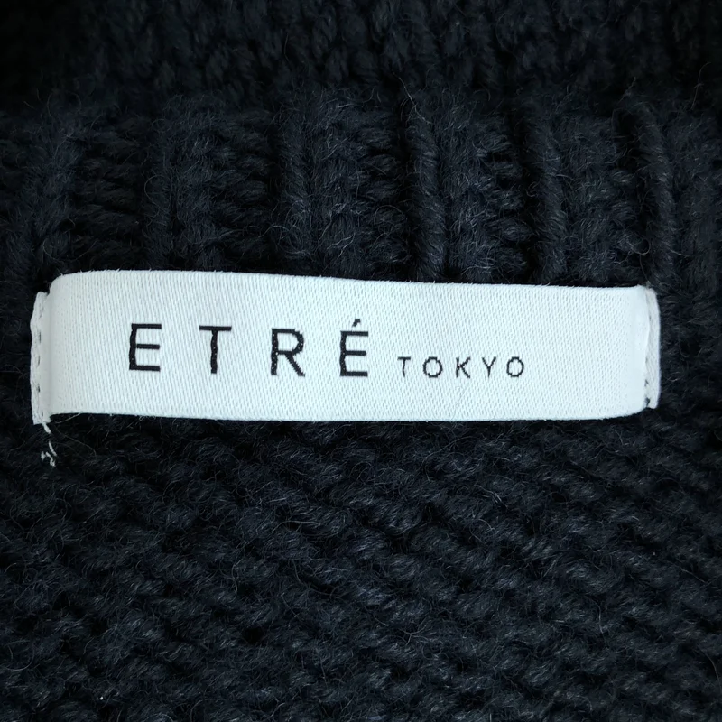 ETRE TOKYO / エトレトウキョウ | ウール プランジング オーバーサイズニット プルオーバー | F | レディース
