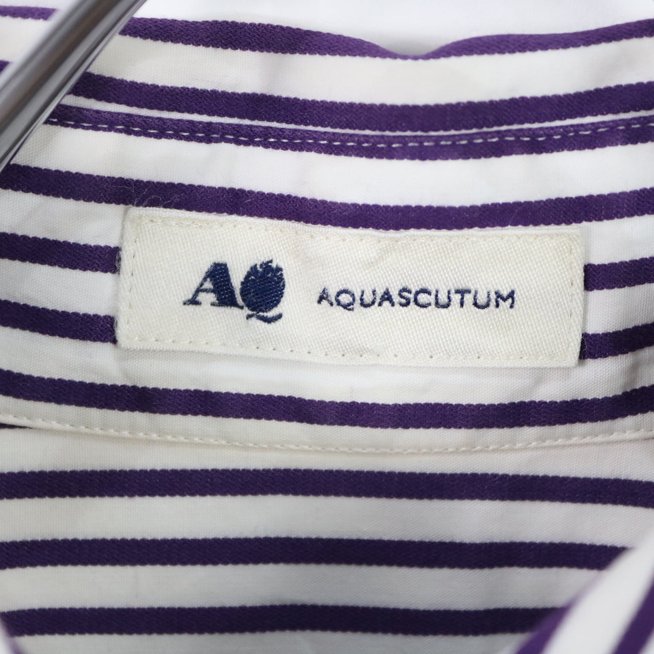 AQUASCUTUM / アクアスキュータム | ベルト付きストライプシャツ AQUASCUTUM / アクアスキュータム | ベルト付きストライプシャツ