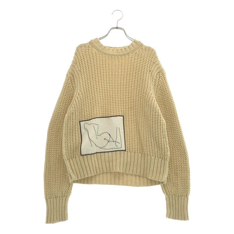 JIL SANDER / ジルサンダー | 2019SS | コットン ローゲージ プルオーバーニット | S | レディース
