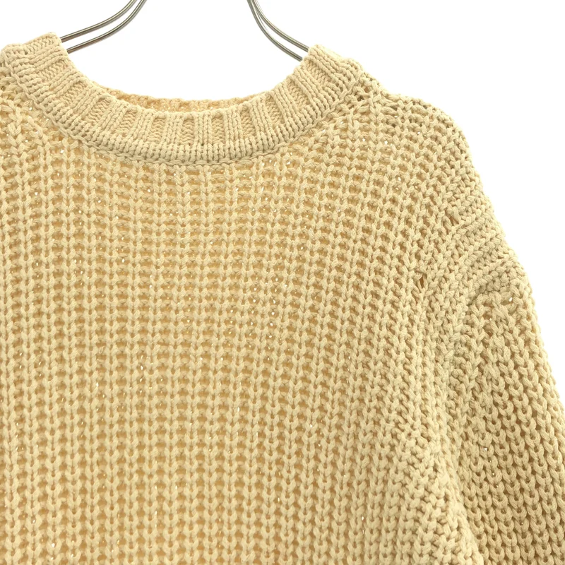 JIL SANDER / ジルサンダー | 2019SS | コットン ローゲージ プルオーバーニット | S | レディース