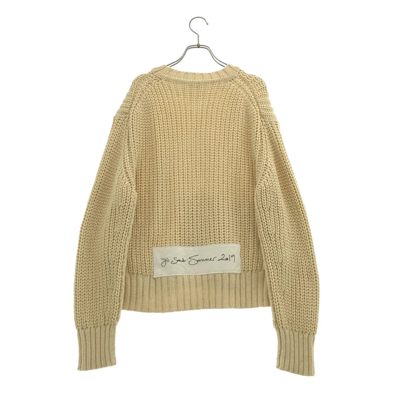 JIL SANDER / ジルサンダー | 2019SS | コットン ローゲージ プルオーバーニット | S | レディース