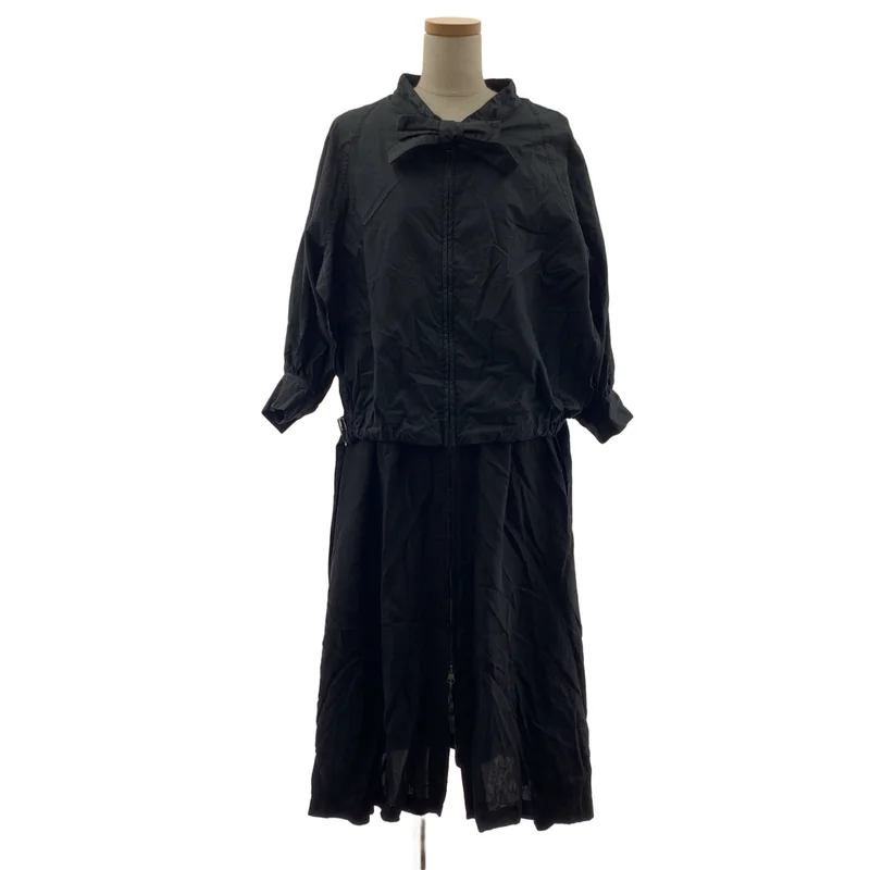 08sircus / ゼロエイトサーカス | Co/Cu layered coat dress ジップ ワンピース | 1 | レディース