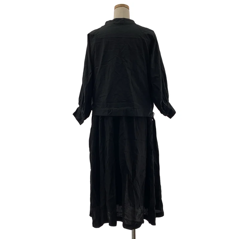 08sircus / ゼロエイトサーカス | Co/Cu layered coat dress ジップ ワンピース | 1 | レディース