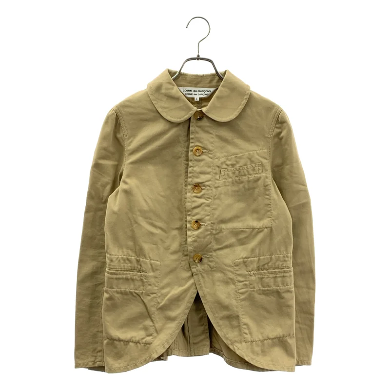 COMME des GARCONS COMME des GARCONS / コムコム | 2010SS | 丸襟 ステッチワーク シングルブレスト チノ ジャケット | S | レディース