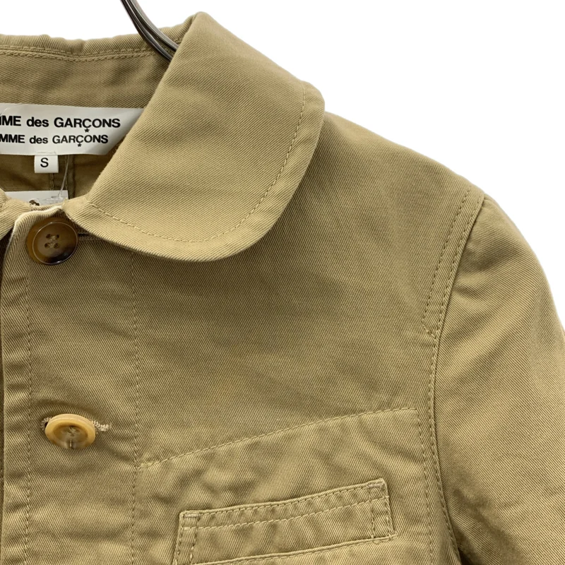 COMME des GARCONS COMME des GARCONS / コムコム | 2010SS | 丸襟 ステッチワーク シングルブレスト チノ ジャケット | S | レディース