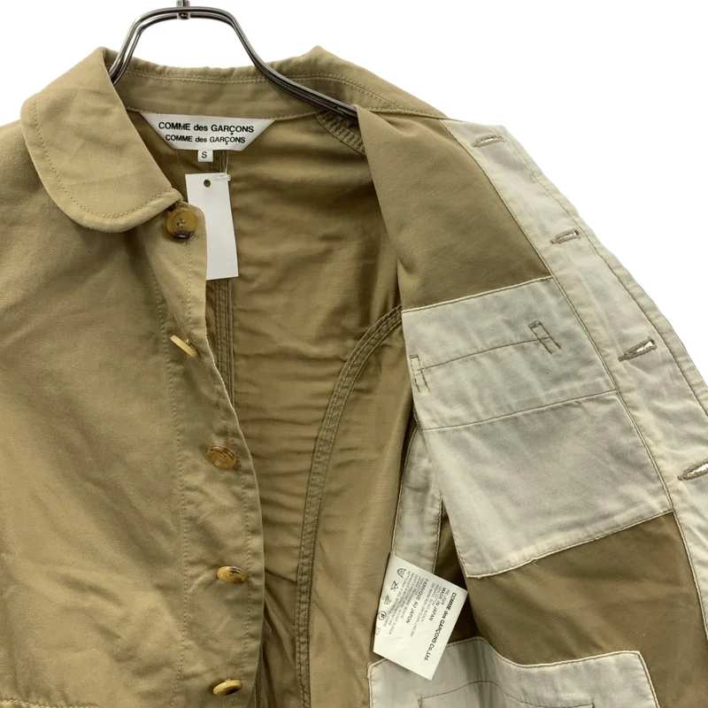 COMME des GARCONS COMME des GARCONS / コムコム | 2010SS | 丸襟 ステッチワーク シングルブレスト チノ ジャケット | S | レディース