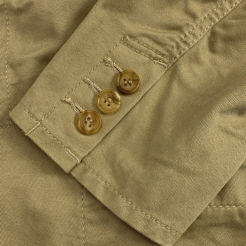 COMME des GARCONS COMME des GARCONS / コムコム | 2010SS | 丸襟 ステッチワーク シングルブレスト チノ ジャケット | S | レディース