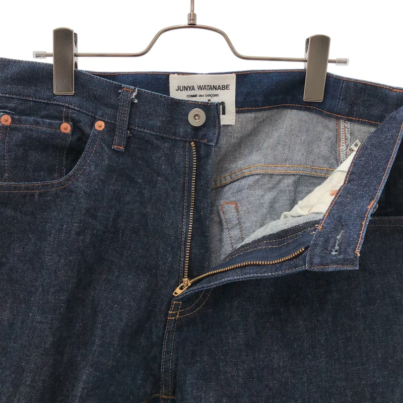 JUNYA WATANABE COMME des GARCONS denim / ジュンヤワタナベコムデギャルソンデニム | 2021AW | 再構築 ストレートデニムパンツ | S | メンズ