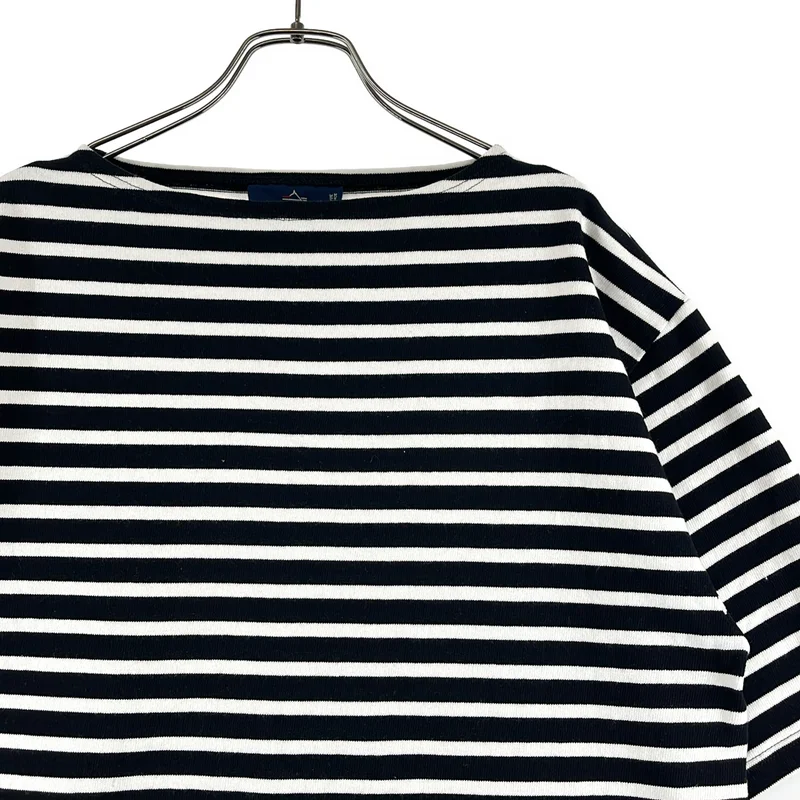 SAINT JAMES / セントジェームス | OUESSANT / ウエッソン オーバーサイズ ボートネック バスク Tシャツ カットソー | T7 | メンズ
