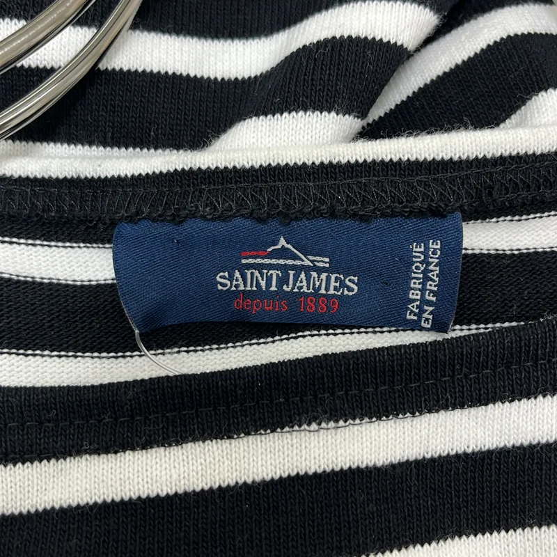 SAINT JAMES / セントジェームス | OUESSANT / ウエッソン オーバーサイズ ボートネック バスク Tシャツ カットソー | T7 | メンズ