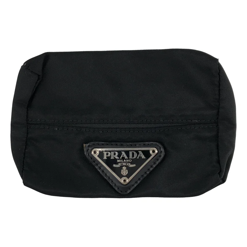 PRADA / プラダ | ナイロン トライアンルロゴ ティッシュケース |