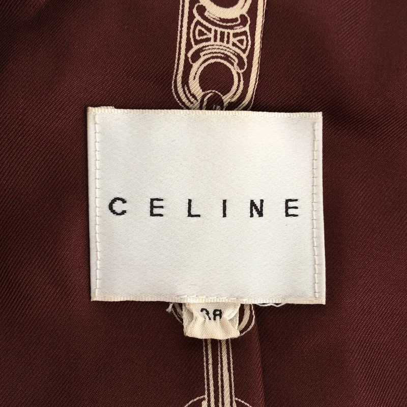 CELINE / セリーヌ | ラムレザーノーカラージャケット | 38 | レディース