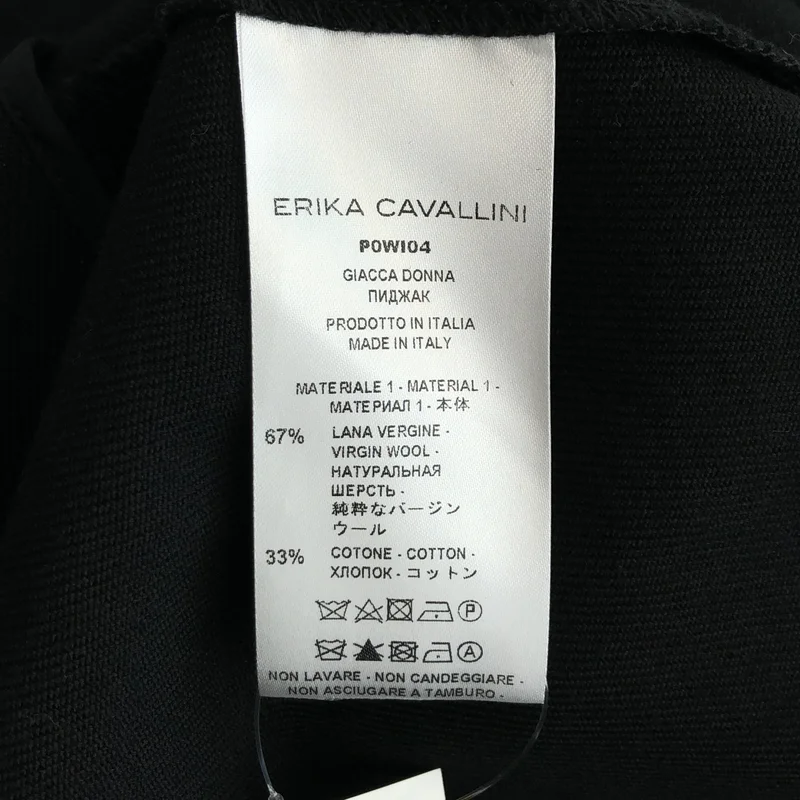 ERIKA CAVALLINI / エリカカヴァリーニ | ウール コットン カットオフ シャツジャケット | 42 | レディース