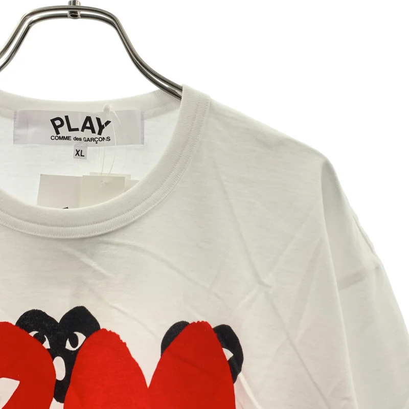 PLAY COMME des GARCONS / プレイコムデギャルソン | HOLIDAY emoji / ハートロゴ プリント Tシャツ カットソー | XL | メンズ