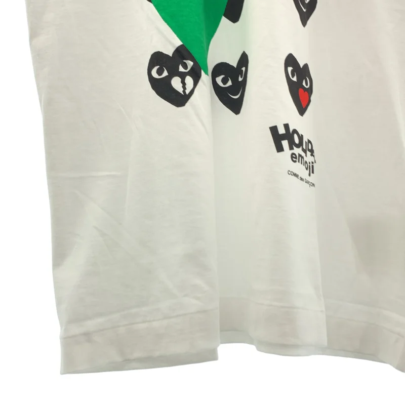 PLAY COMME des GARCONS / プレイコムデギャルソン | HOLIDAY emoji / ハートロゴ プリント Tシャツ カットソー | XL | メンズ
