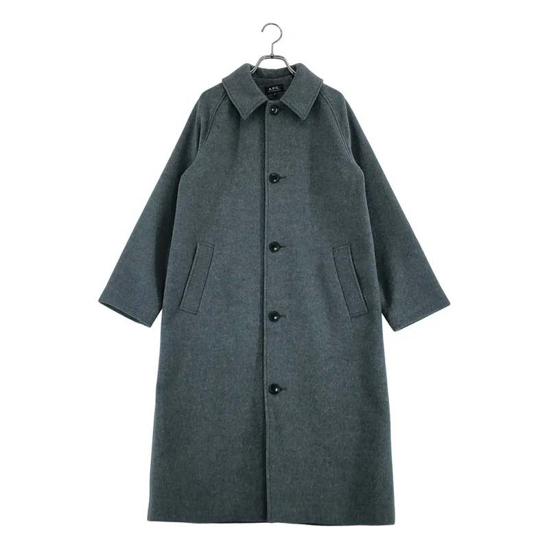 A.P.C. / アーペーセー | ウール ステンカラーコート | 36 | レディース