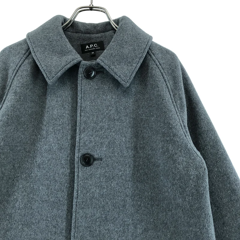 A.P.C. / アーペーセー | ウール ステンカラーコート | 36 | レディース