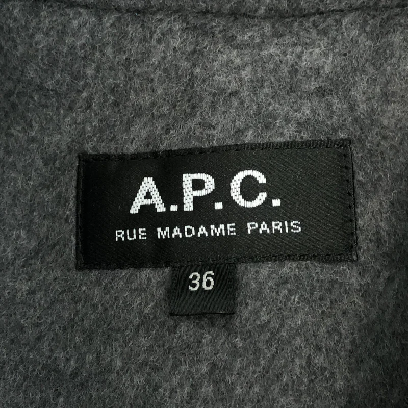 A.P.C. / アーペーセー | ウール ステンカラーコート | 36 | レディース
