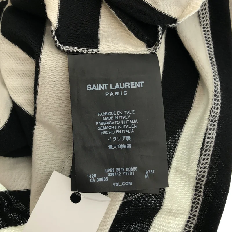 SAINT LAURENT PARIS / サンローランパリ | 2014SS | エディ期 ボーダーTシャツ | M | メンズ