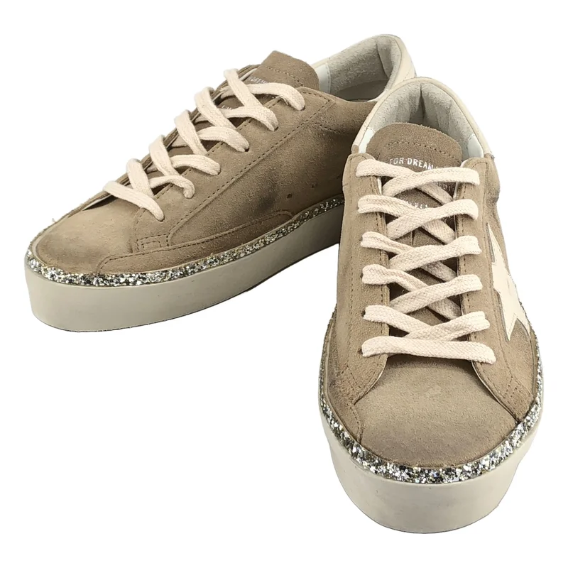 GOLDEN GOOSE / ゴールデングース | Hi Star メタリックシルバーヒール スニーカー GWF00118 | 36 | レディース