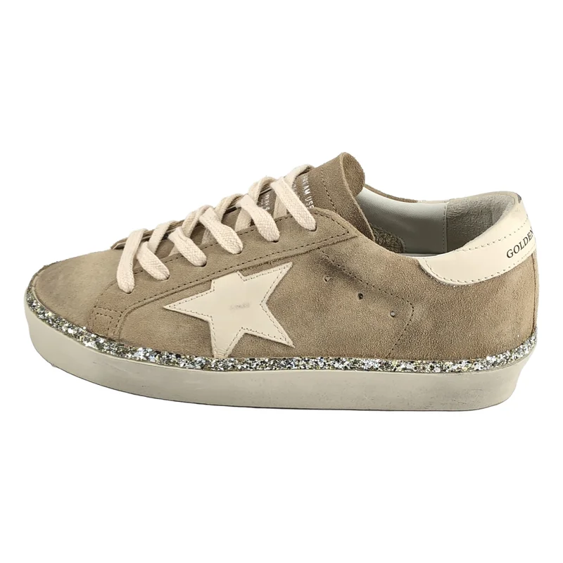 GOLDEN GOOSE / ゴールデングース | Hi Star メタリックシルバーヒール スニーカー GWF00118 | 36 | レディース