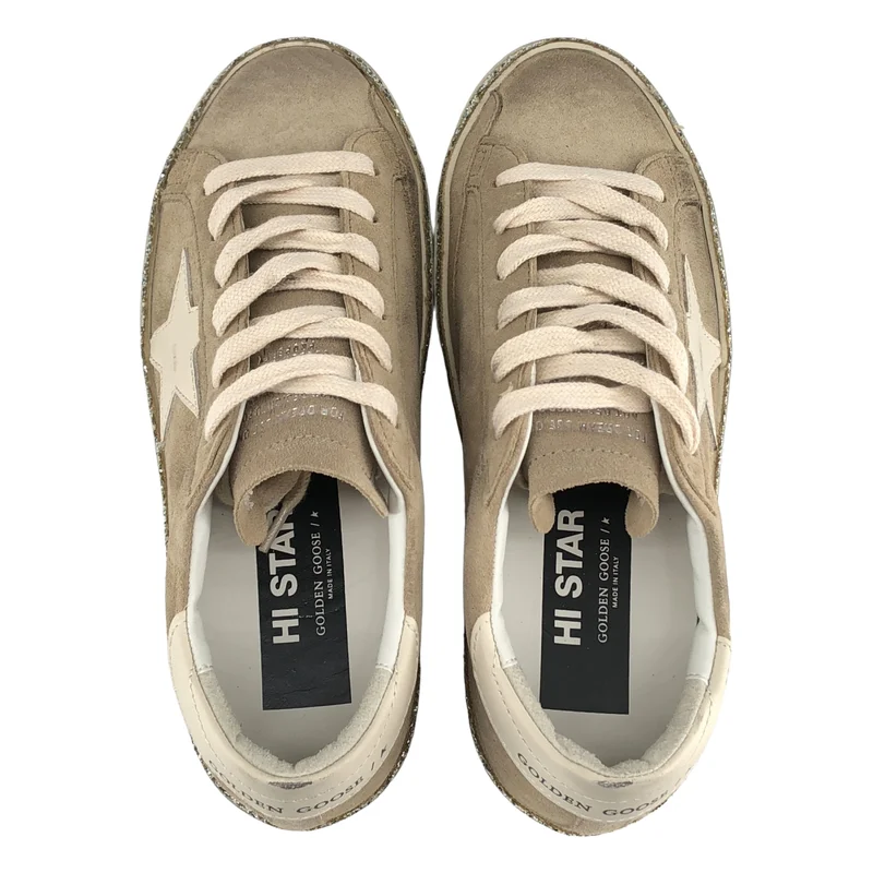 GOLDEN GOOSE / ゴールデングース | Hi Star メタリックシルバーヒール スニーカー GWF00118 | 36 | レディース