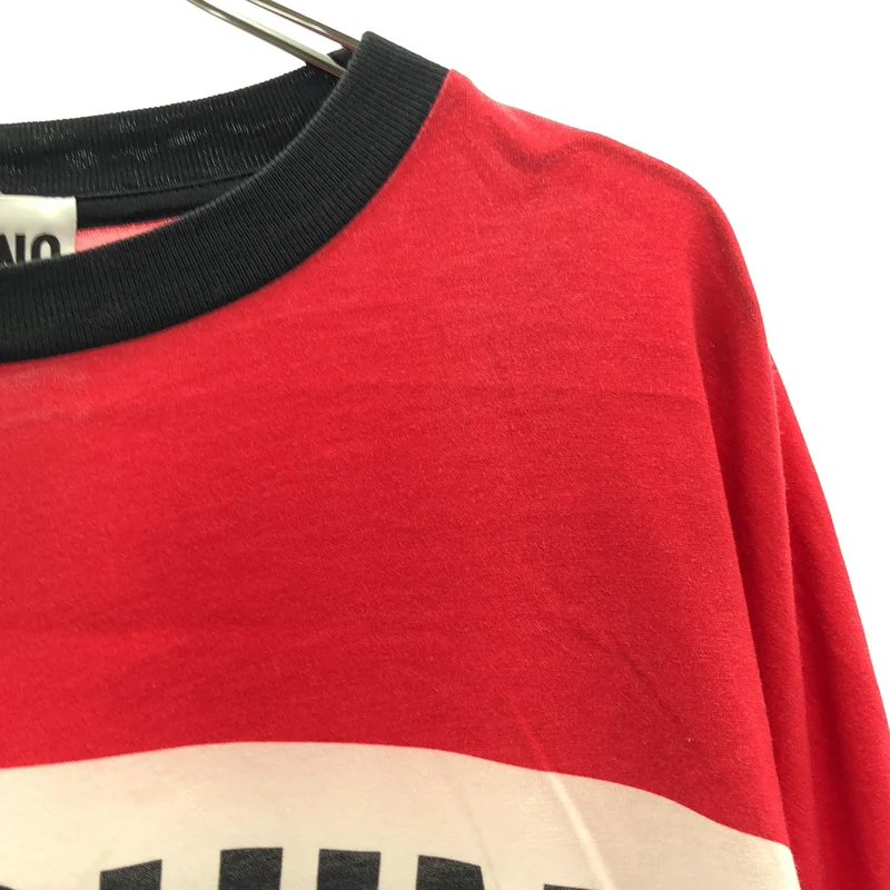 MOSCHINO / モスキーノ | FASHION KILLS ロゴ プリント Tシャツ | XXS | メンズ