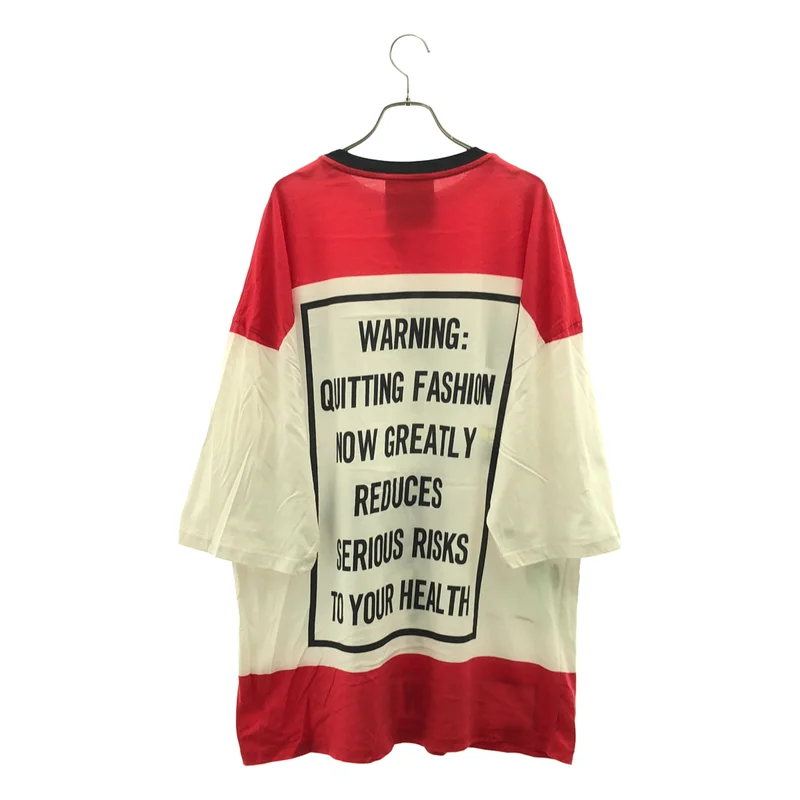 MOSCHINO / モスキーノ | FASHION KILLS ロゴ プリント Tシャツ | XXS | メンズ