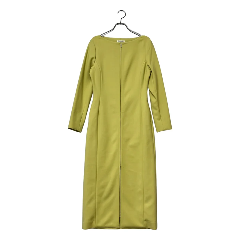 AURALEE / オーラリー | 2025AW | Tense Wool Double Cloth Front Zip Dress / テンステンスウール ダブルクロス フロントジップ ドレス ワンピース | 0 | レディース
