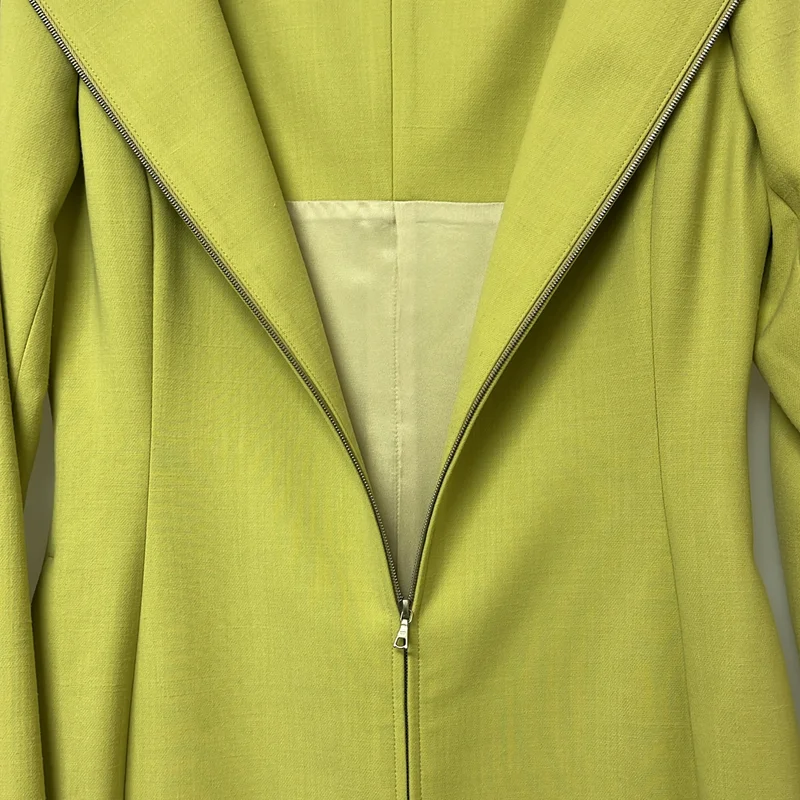 AURALEE / オーラリー | 2025AW | Tense Wool Double Cloth Front Zip Dress / テンステンスウール ダブルクロス フロントジップ ドレス ワンピース | 0 | レディース