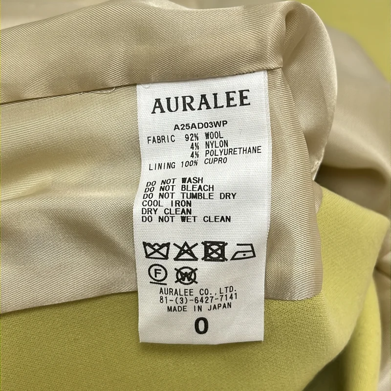 AURALEE / オーラリー | 2025AW | Tense Wool Double Cloth Front Zip Dress / テンステンスウール ダブルクロス フロントジップ ドレス ワンピース | 0 | レディース