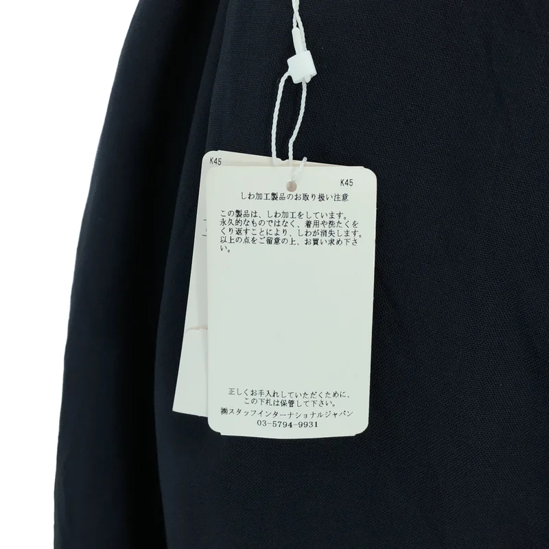 MARNI / マルニ | ウールギャバジン シワ加工 ベルテッドルーズパンツ | 48 | メンズ