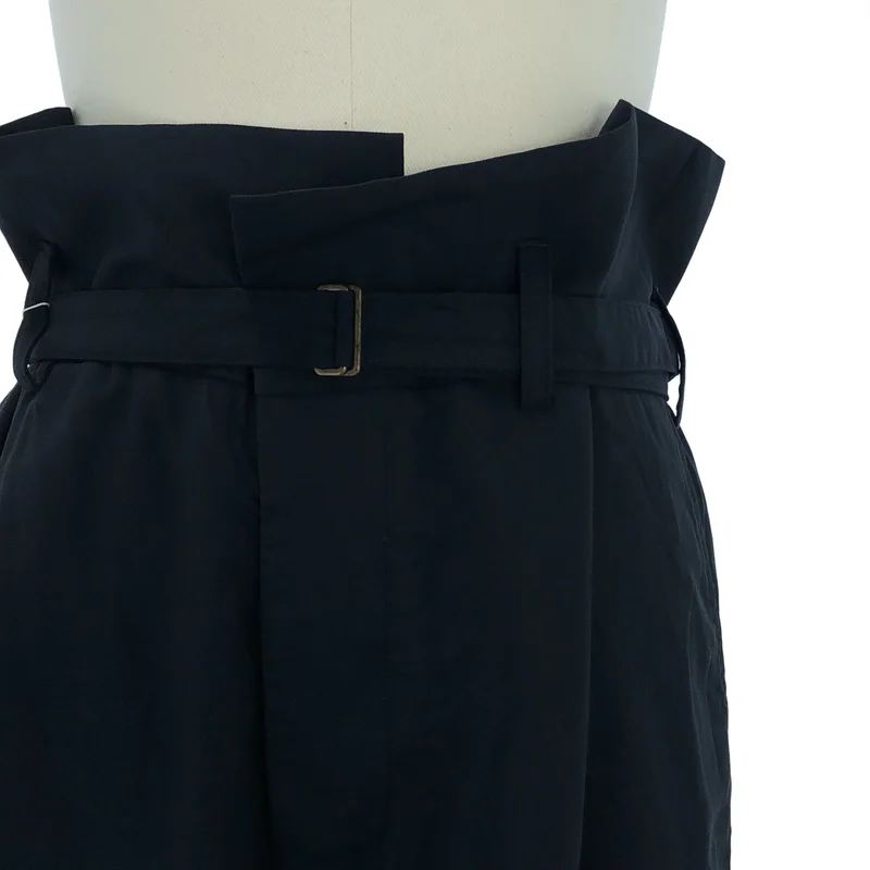 MARNI / マルニ | ウールギャバジン シワ加工 ベルテッドルーズパンツ | 48 | メンズ
