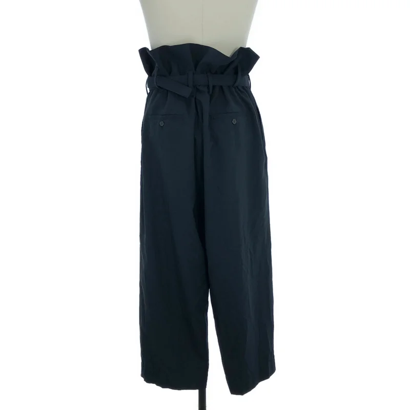 MARNI / マルニ | ウールギャバジン シワ加工 ベルテッドルーズパンツ | 48 | メンズ