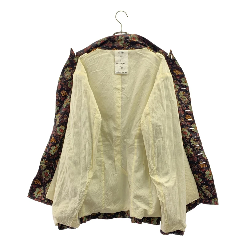 JOHN ALEXANDER SKELTON / ジョンアレキサンダースケルトン | 2025AW | silk embroidery single jacket / シルク 総柄 エンブロイダリー オーバー ジャケット | S | メンズ