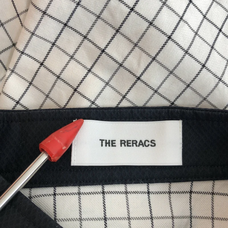 THE RERACS / ザリラクス | ビブフロント チェック ロングシャツ | 36 | レディース