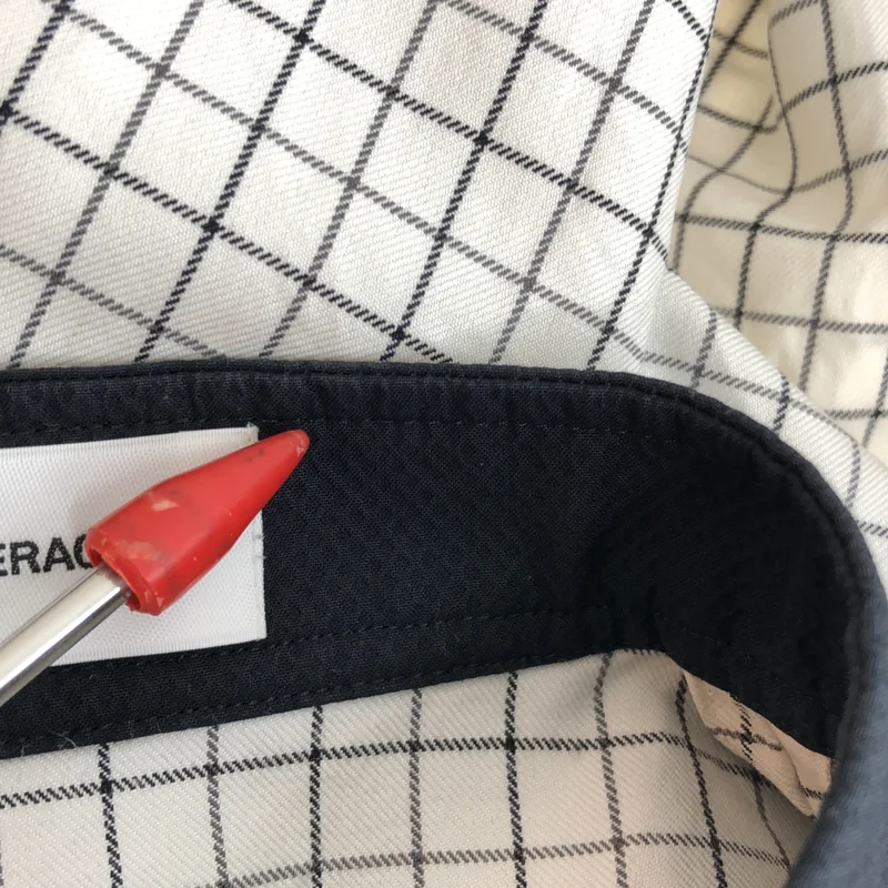 THE RERACS / ザリラクス | ビブフロント チェック ロングシャツ | 36 | レディース