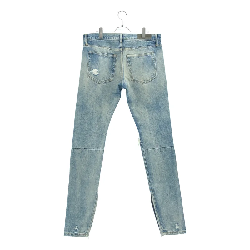 FEAR OF GOD / フィアオブゴッド | 2016AW | 4th Selvedge Denim / クラッシュ加工 サイドジップ スキニーデニム | 33 | メンズ