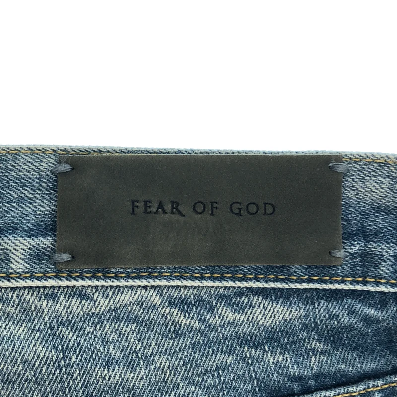 FEAR OF GOD / フィアオブゴッド | 2016AW | 4th Selvedge Denim / クラッシュ加工 サイドジップ スキニーデニム | 33 | メンズ