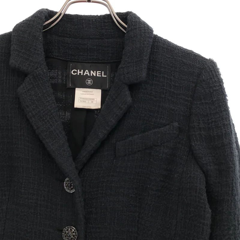 CHANEL / シャネル | 2012AW | グリポア コットン ツイード ジャケット | 36 | レディース