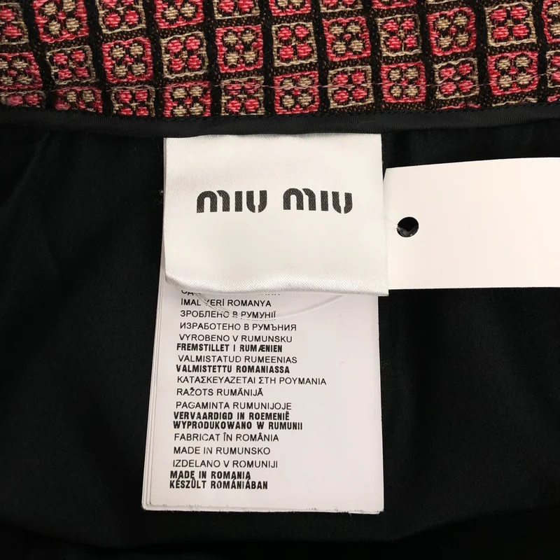 miu miu / ミュウミュウ | ジャガード フレアスカート | 42 | レディース