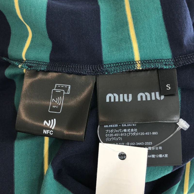 miu miu / ミュウミュウ | ジャージー Tシャツ MJN537 | S | レディース