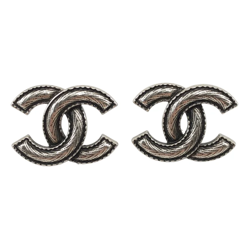 CHANEL / シャネル | メタリック ココマーク ピアス ABE557 |