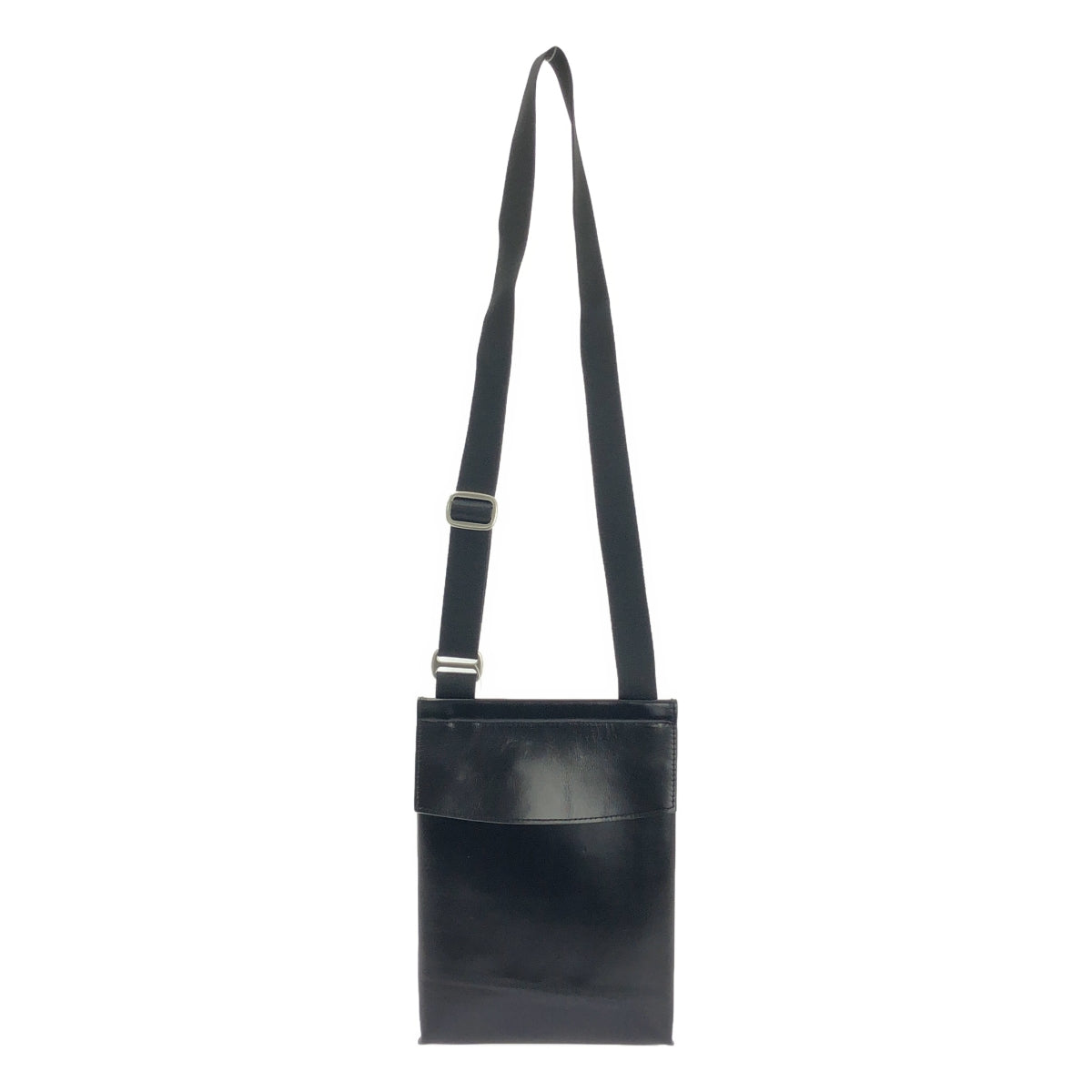 【美品】  OUR LEGACY / アワーレガシー | AAMON POCKET BAG レザー ショルダーバッグ | ブラック | メンズ 美品】 OUR LEGACY / アワーレガシー | AAMON POCKET BAG レザー