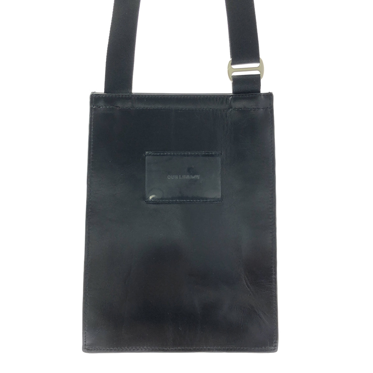 【美品】  OUR LEGACY / アワーレガシー | AAMON POCKET BAG レザー ショルダーバッグ | ブラック | メンズ 美品】 OUR LEGACY / アワーレガシー | AAMON POCKET BAG レザー